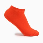 Носки короткие неон, цвет оранжевый, размер 23-25 (37-40) - фото 10323812