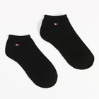 Носки короткие, цвет чёрный, размер 25-27 (40-42) - Фото 2