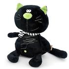 Мягкая игрушка «Кот Батон», цвет чёрный, 30 см - фото 297731877