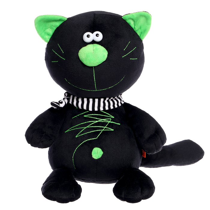 Мягкая игрушка «Кот Батон», цвет чёрный, 30 см - Фото 1