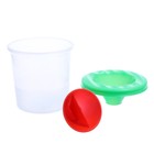 Стакан - непроливайка для рисования Calligrata, 210 мл, с заглушкой, зелёный - Фото 2