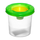 Стакан - непроливайка для рисования Calligrata, 210 мл, с заглушкой, зелёный - Фото 3