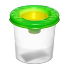 Стакан - непроливайка для рисования Calligrata, 210 мл, с заглушкой, зелёный - Фото 4