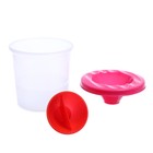 Стакан-непроливайка с крышкой 210 мл, Calligrata, розовый (комплект 3 шт) - фото 24245737