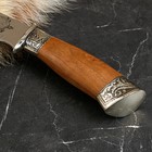 Нож кавказский, туристический "Зодиак" с ножнами, гарда, сталь - 40х13, орех, лезвие 14.5 см - Фото 3
