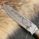 Нож кавказский, туристический "Зодиак" с ножнами, гарда, сталь - 40х13, орех, лезвие 14.5 см - Фото 2