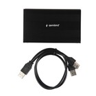 Внешний корпус 2.5" Gembird EE2-U2S-5, черный, USB 2.0, SATA, металл - фото 51309211 Внешний корпус 2.5" Gembird EE2-U2S-5, черный, USB 2.0, SATA, металл - фото 51309211