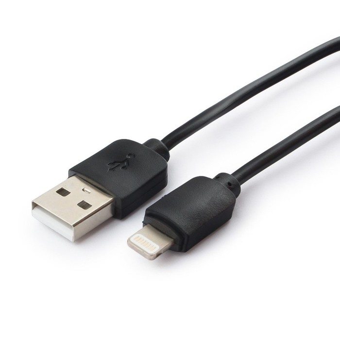 Кабель Cablexpert GCC-USB2-AP2-0.5M, Lightning - USB, 0.5 м, зарядка+передача данных, черный