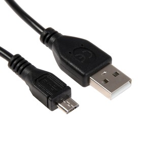 Кабель Cablexpert CCP-mUSB2-AMBM-0.5M, microUSB - USB, 0.5м, зарядка+передача данных, черный 9518134