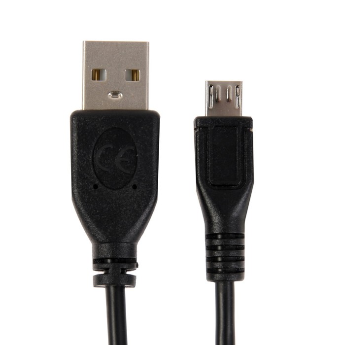 Кабель Cablexpert CCP-mUSB2-AMBM-1M, microUSB - USB, 1 м, зарядка+передача данных, черный - фото 51460088