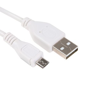 Кабель Cablexpert CCP-mUSB2-AMBM-W-1M, microUSB - USB, 1 м, зарядка+передача данных, белый 9518137