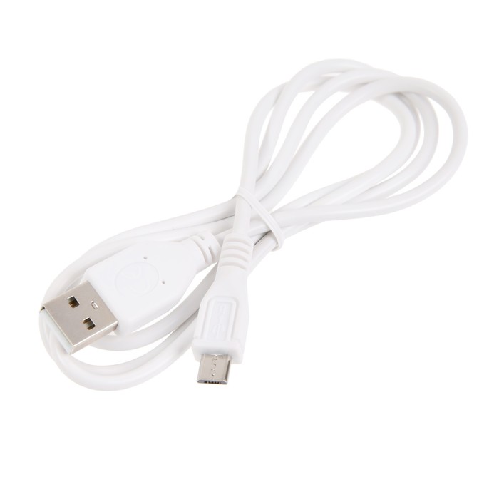 Кабель Cablexpert CCP-mUSB2-AMBM-W-1M, microUSB - USB, 1 м, зарядка+передача данных, белый - фото 51460094