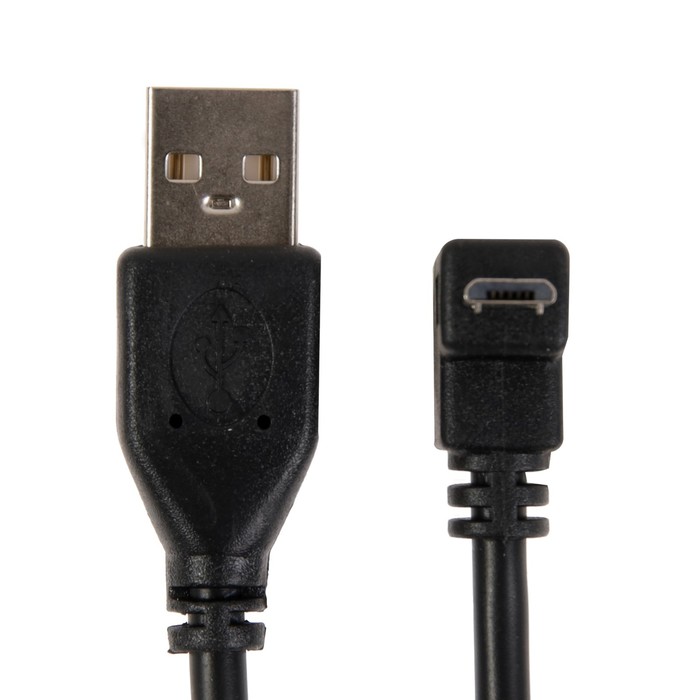 Кабель Cablexpert CCP-mUSB2-AMBM90-6, microUSB - USB, 1.8 м, зарядка+передача данных, черный - фото 51483841