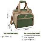 Термосумка «Арктика» с набором посуды для пикника на 3 человека, объём 13.5 л, зелёная - Фото 2