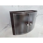 Шкафчик для ванной, 32х43х17 см, цвет прозрачный-коричневый - фото 298715852