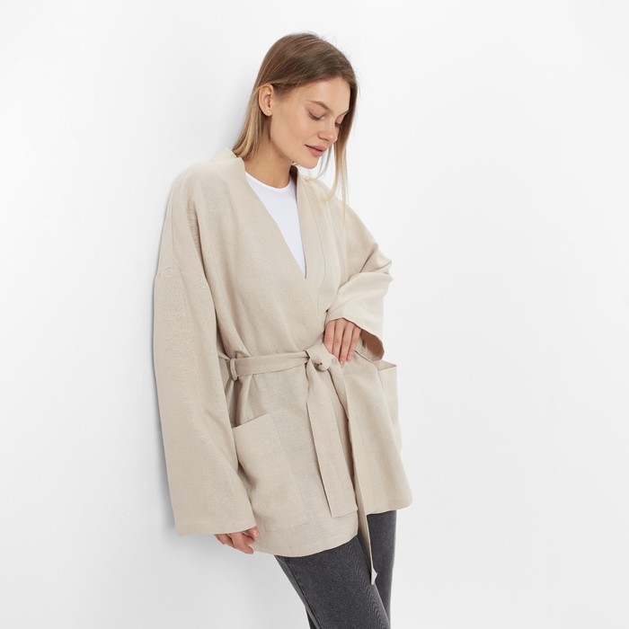 Жакет женский, цвет бежевый, размер 46 60998