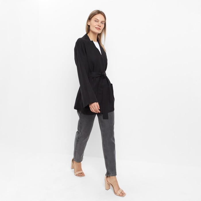 Жакет женский, цвет чёрный, размер 46 61002