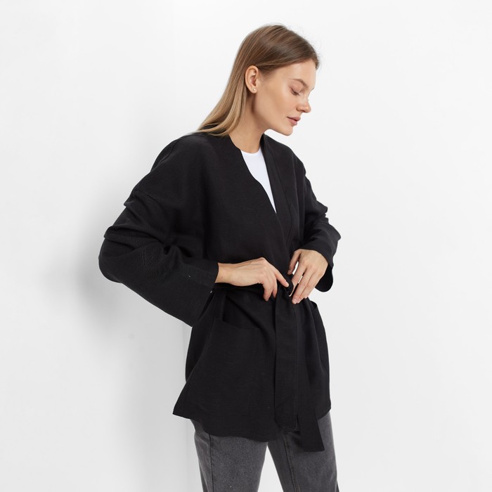 Жакет женский, цвет чёрный, размер 46 61002