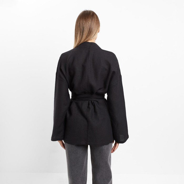 Жакет женский, цвет чёрный, размер 50 61004