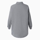 Рубашка женская, цвет серо-чёрный, размер 48 - фото 41454004