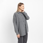 Рубашка женская, цвет серо-чёрный, размер 48 - фото 41453995