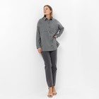 Рубашка женская, цвет серо-чёрный, размер 48 - фото 41453998