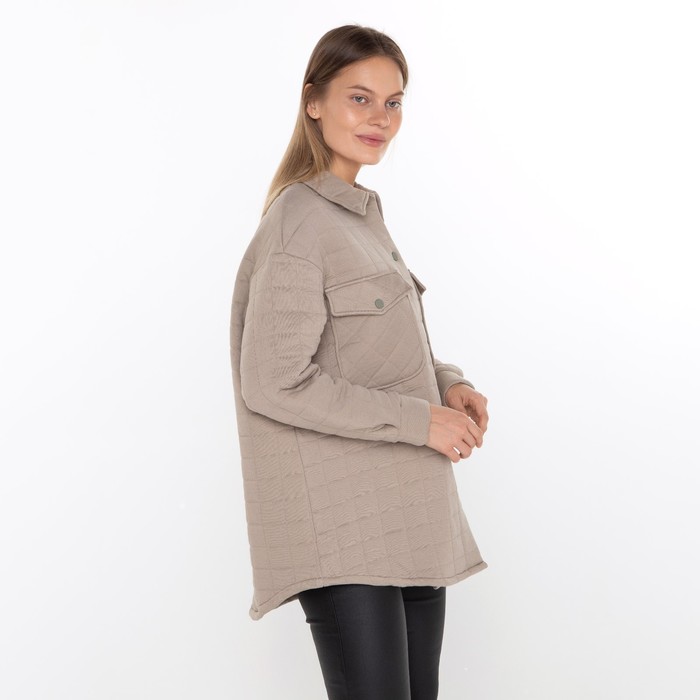 Рубашка женская, цвет серый, размер 44 61008