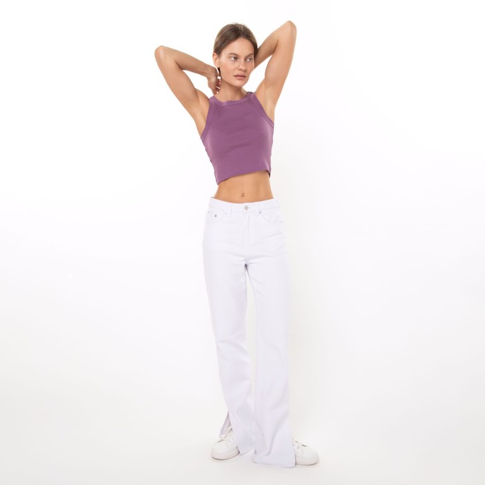 Джинсы женские прямые, белый, размер W28 L32 - Фото 1