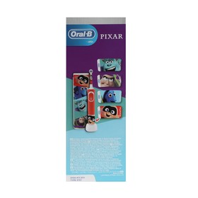 

Электрическая зубная щетка Oral-B Pixar. вращательная, 7600 об/мин, красная