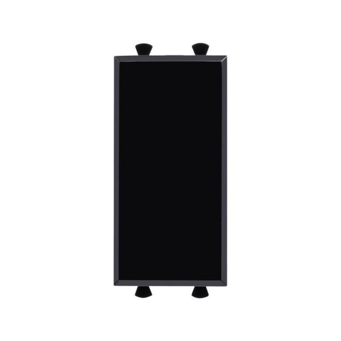 Заглушка модульная DKC 4402991 Avanti, 1 модуль, цвет чёрный - Фото 1