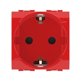

Розетка DKC 76482R Brava, СП, 1 розетка, 16А, IP20, с заземлением