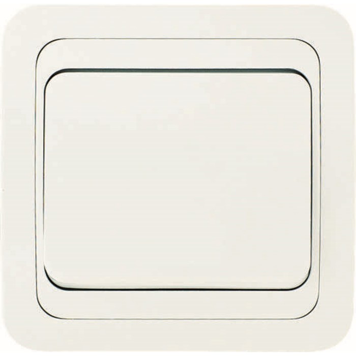 Переключатель проходной Makel 12005 Mimoza, 1 клавиша, СП, 10А, IP20, цвет белый - Фото 1
