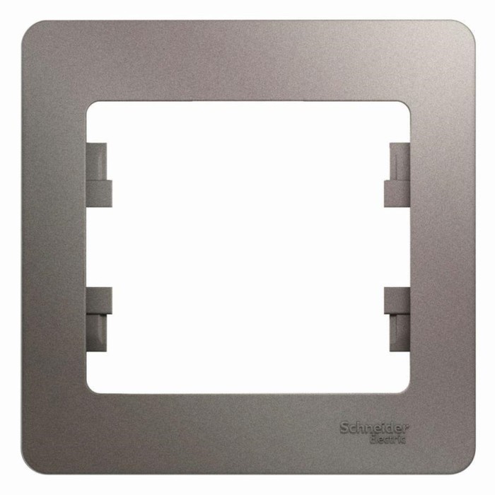 Рамка для розетки/выключателя SchE GSL001201 Glossa, цвет платина
