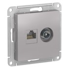 Розетка компьютерная SchE ATN000389 AtlasDesign 2 розетки,AtlasDesign RJ45, кат.5E, 9548214 - фото 586984