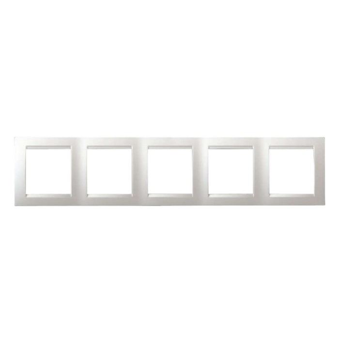 Рамка для розетки/выключателя Simon 1500650-030, цвет белый - Фото 1