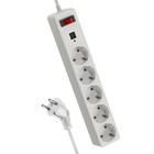 Удлинитель с сетевым фильтром FKsm1.8m-5g(W)USB, 5х1.8м, 10А, IP20 9548500 - фото 587183