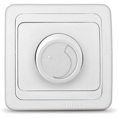 Светорегулятор UNIVersal В0101 «Валери», СП,500Вт, цвет белый