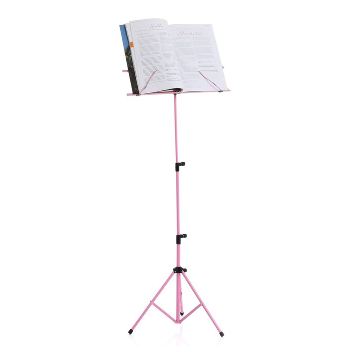 Пюпитр h-155 см, подставка для нот 50 х 28 см, розовый - Фото 1