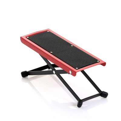 Подставка под ногу гитариста, красная, 25.5×10.5×12.5-25.5 см