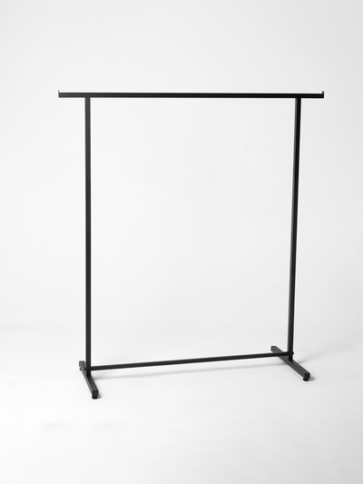 Вешало П образное размер L напольное с выносом 140×50×150 см, цвет чёрный