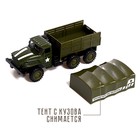 Грузовик металлический «УРАЛ «Армия», инерция, масштаб 1:43, цвет зелёный - Фото 5