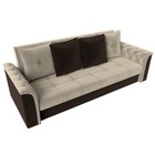 Прямой диван «Сиеста», механизм книжка, микровельвет, цвет бежевый / коричневый - Фото 5
