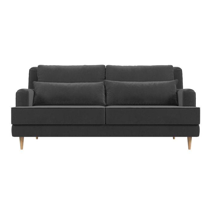 Прямой диван «Джерси», велюр, цвет серый - фото 1907656160