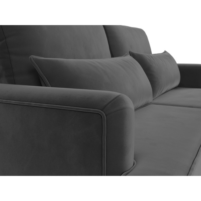 Прямой диван «Джерси», велюр, цвет серый - фото 1907656162