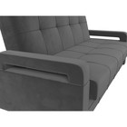 Прямой диван «Гермес лайт», механизм книжка, велюр, цвет серый - Фото 4