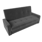 Прямой диван «Гермес лайт», механизм книжка, велюр, цвет серый - Фото 5