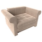 Кресло-кровать «Берли», механизм еврософа, велюр, цвет бежевый - Фото 5