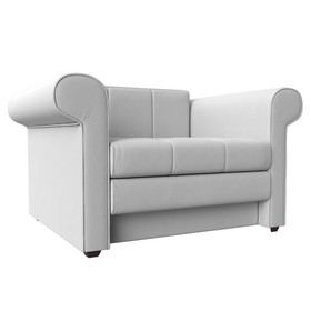 Кресло-кровать «Берли», механизм еврософа, экокожа, цвет белый