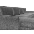 П-образный диван «София», механизм пантограф, рогожка, цвет серый - Фото 4