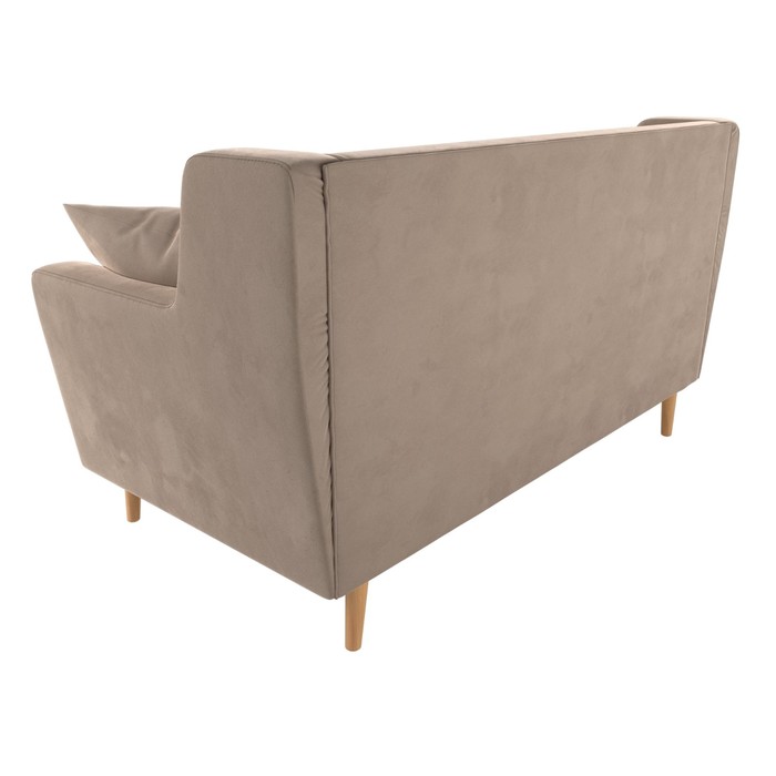 Прямой диван «Брайтон 2», велюр, цвет бежевый - фото 1911899379